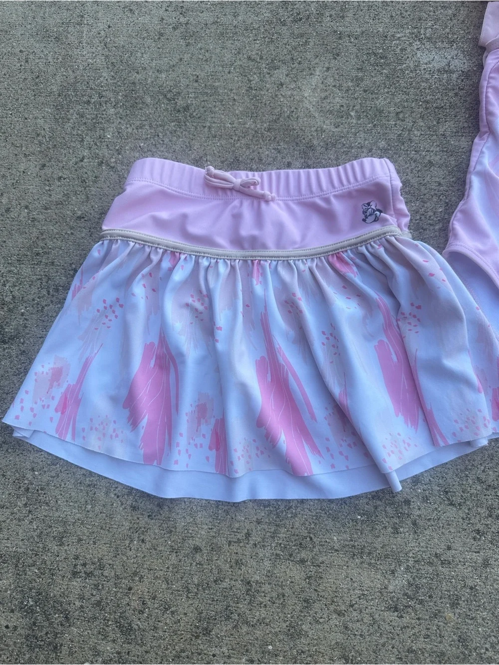Disney Pink Minnie Mouse Ruffle Tank Skirt Swimsuit   PM1
